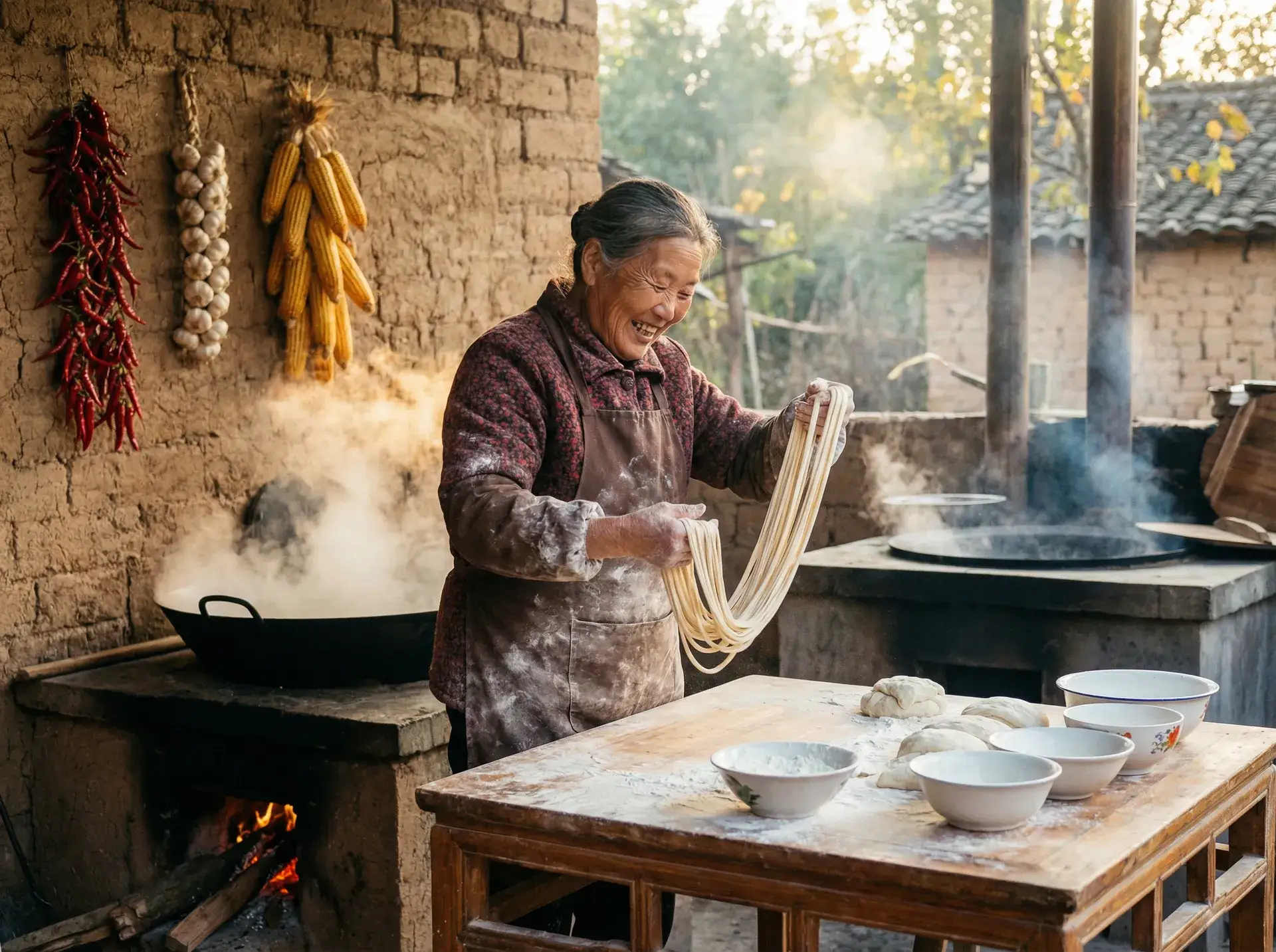 农家大嫂手擀面 - 青柠在线观看免费完整 乡村美食